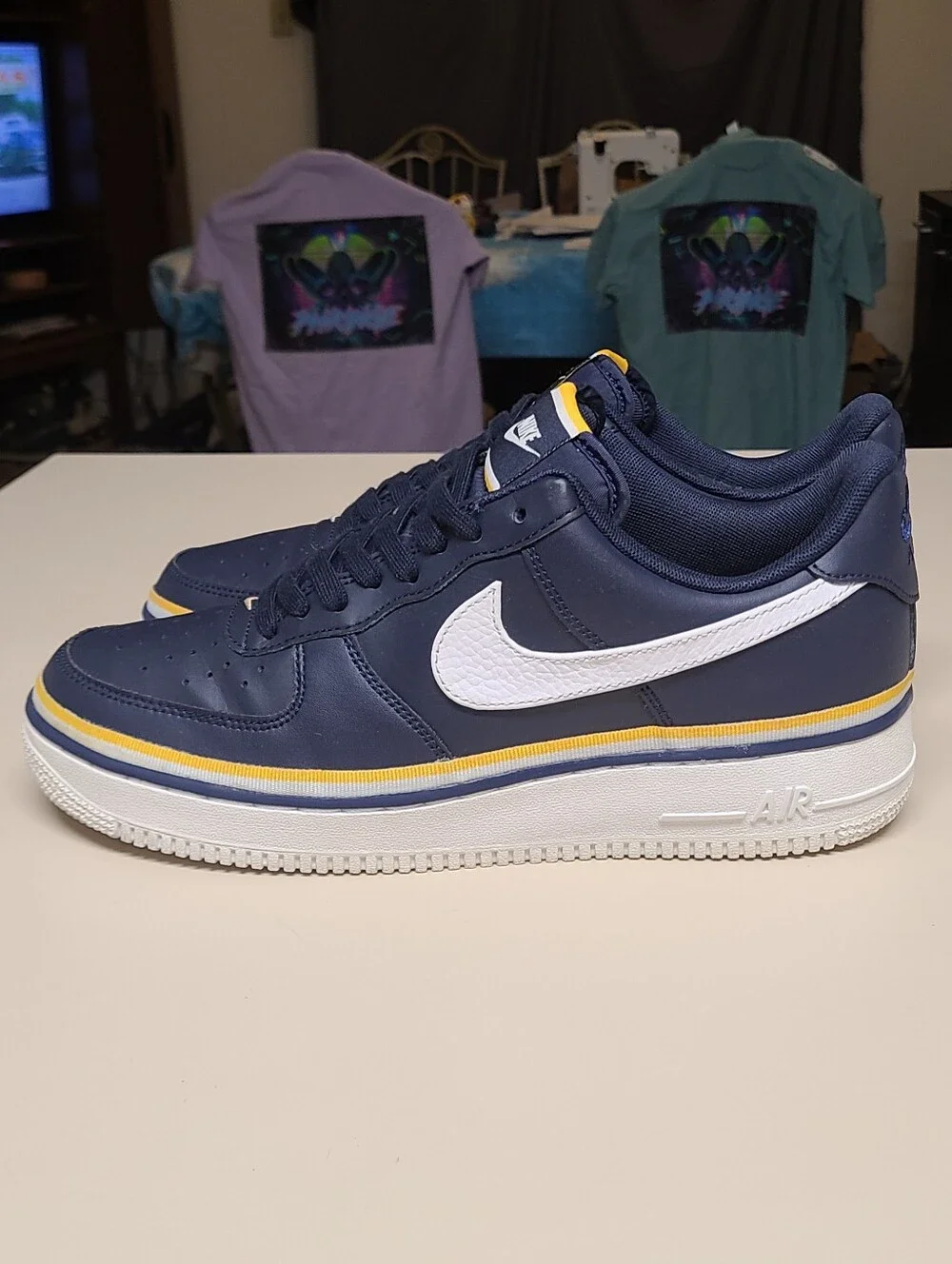Nike Air Force 1 Low Ribbon Obsidian casual low top sneakers size 10